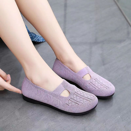 Damen Bequeme Freizeitschuhe mit atmungsaktiver Obermaterialstruktur EB