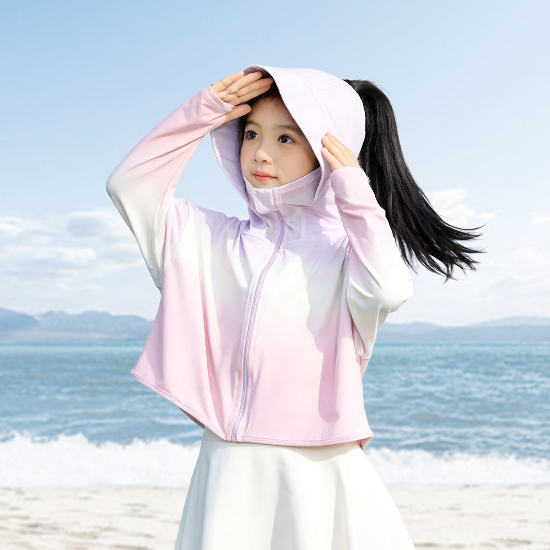 Kinder Sonnenjacke mit Kapuze und UV-Schutz EB