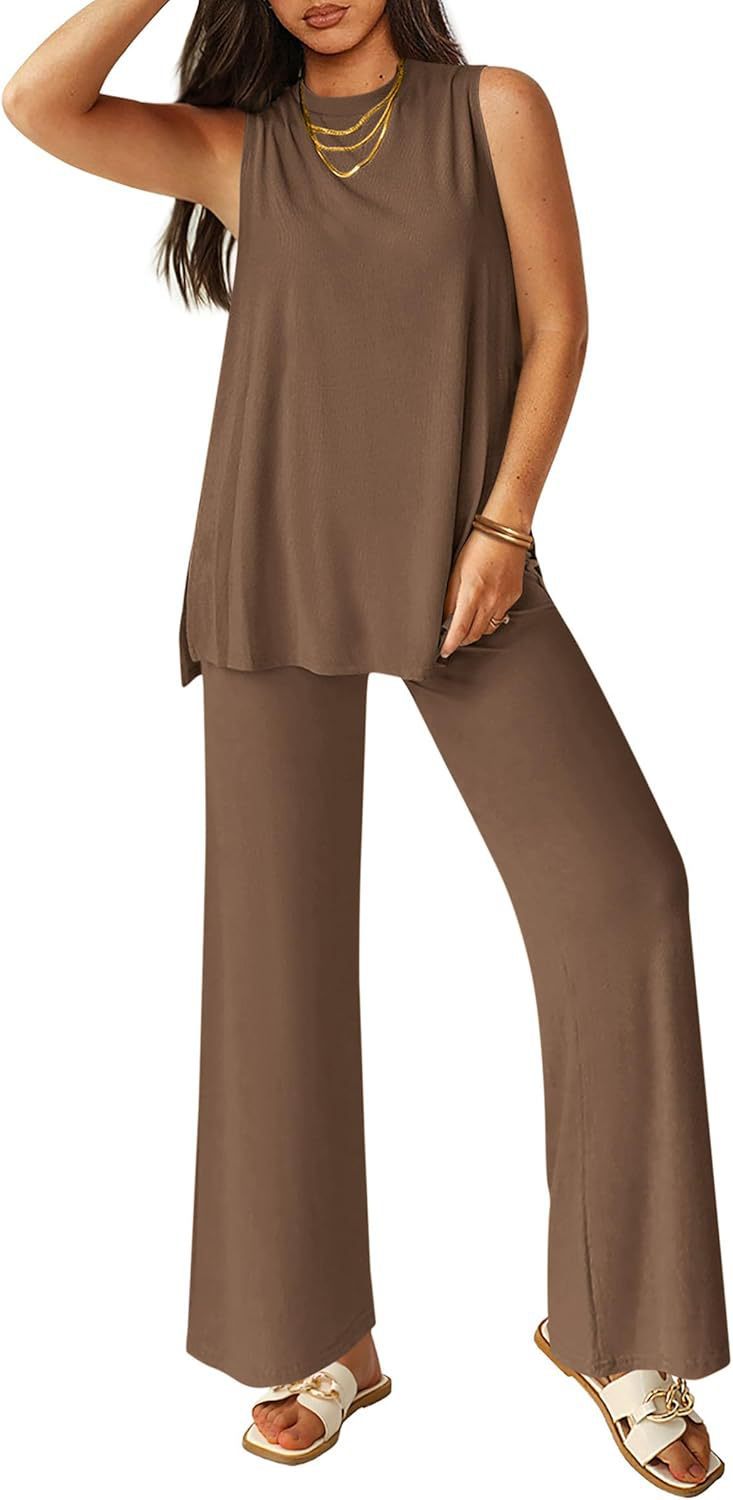 Damen Legere Oberteil und weite Hose Set EB