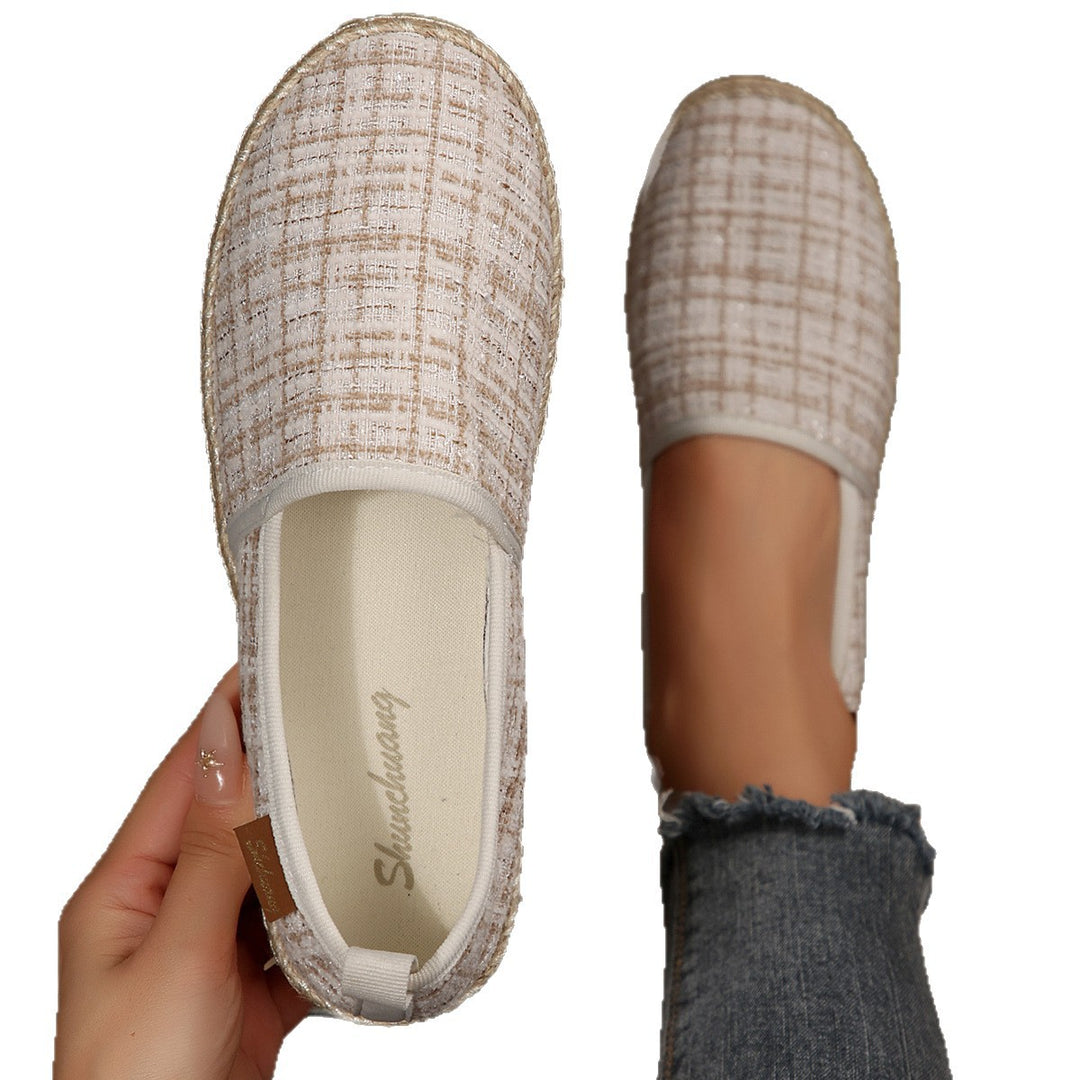 Damen Espadrilles mit rutschfester Sohle und anatomischem Fußbett EB
