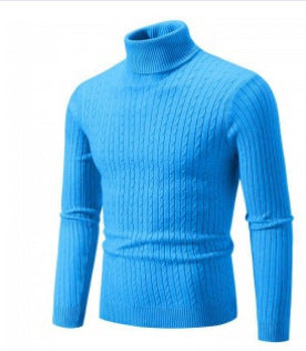 Damen Strickpullover mit hohem Kragen und Rippenmuster EB