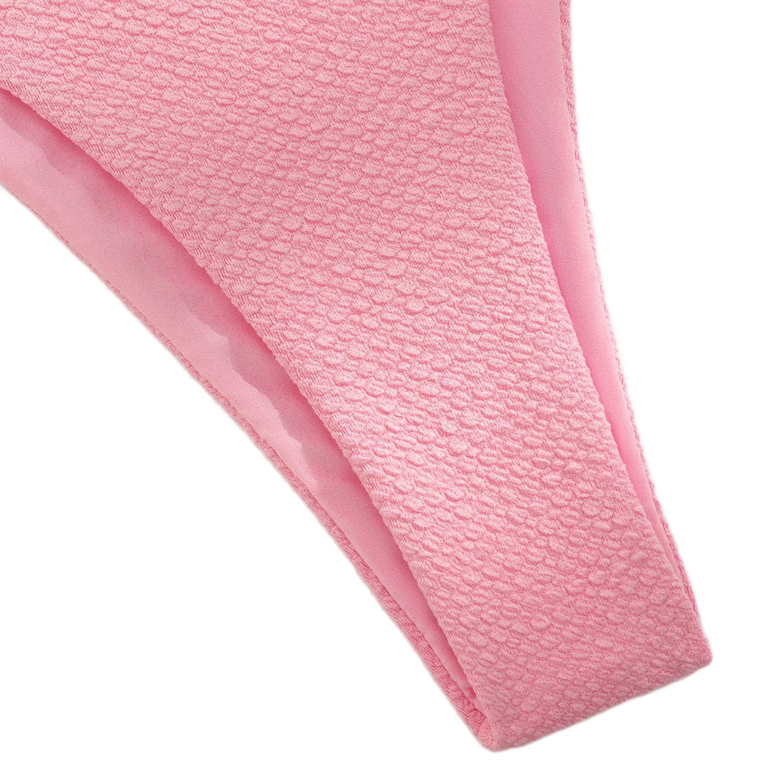 Damen Triangel-Bikini mit floralem Design und verstellbaren Trägern EB