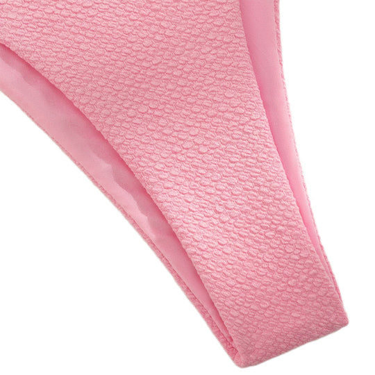 Damen Triangel-Bikini mit floralem Design und verstellbaren Trägern EB