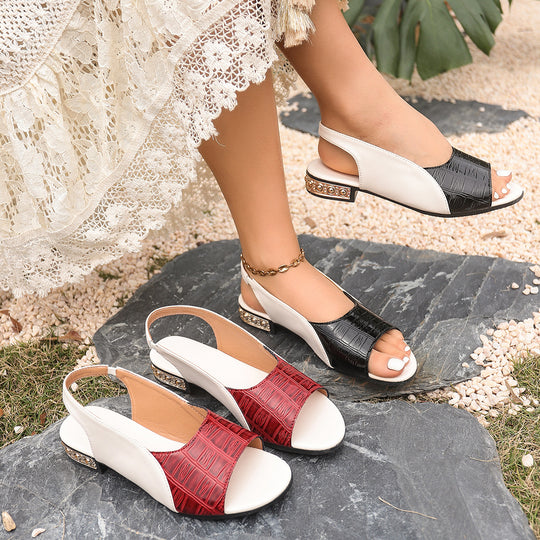 Damen Sling-Sandalen mit elegantem Blockabsatz EB