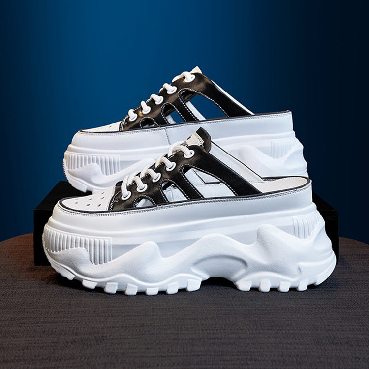 Damen Plateau-Sneaker mit luftdurchlässigem Mesh-Obermaterial und dämpfender Sohle EB