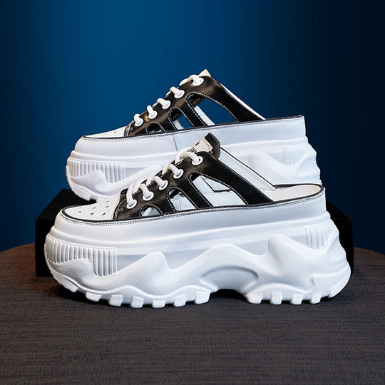 Damen Plateau-Sneaker mit luftdurchlässigem Mesh-Obermaterial und dämpfender Sohle EB