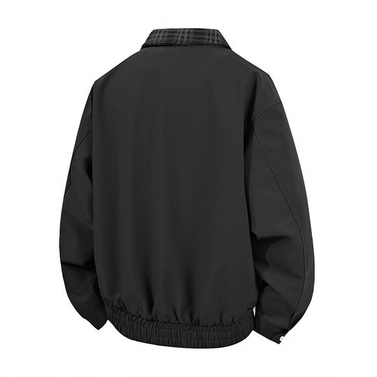 Herren lässige Übergangsjacke mit hohem Kragen und elastischem Bund EB
