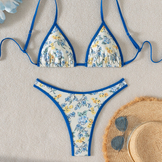 Damen Bikiniset mit floralem Design EB