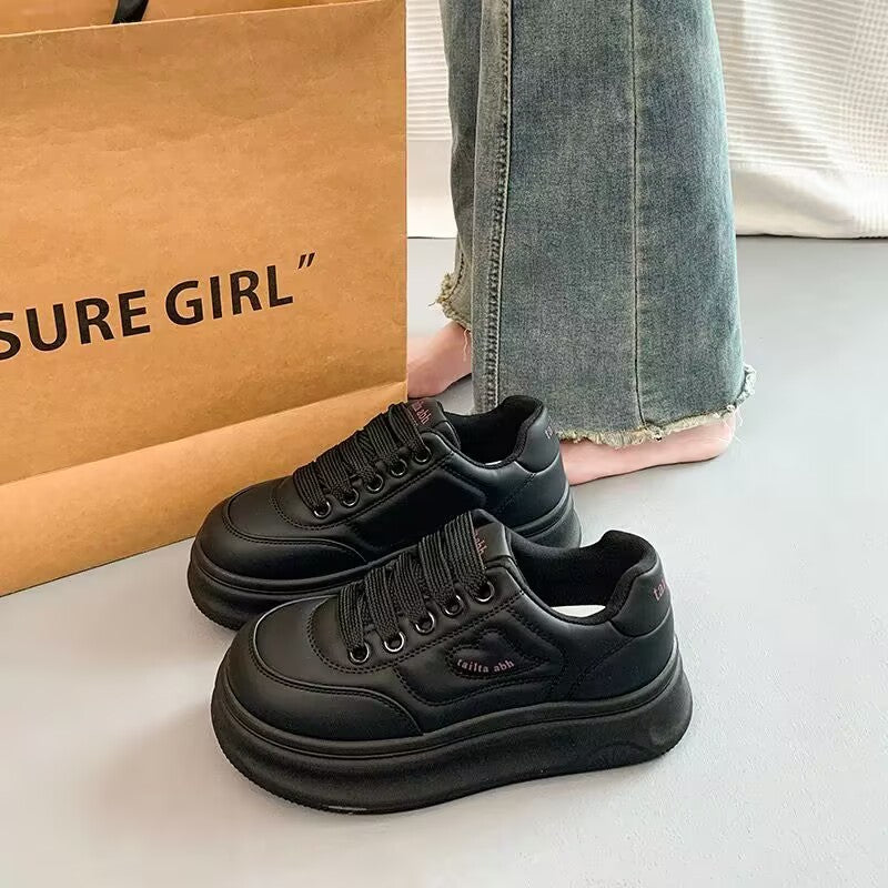 Damen Sneaker mit dicker Sohle und atmungsaktivem Obermaterial EB
