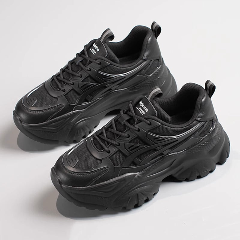 Damen Sportliche Chunky Sneakers mit dämpfender Sohle und atmungsaktiver Obermaterialstruktur EB