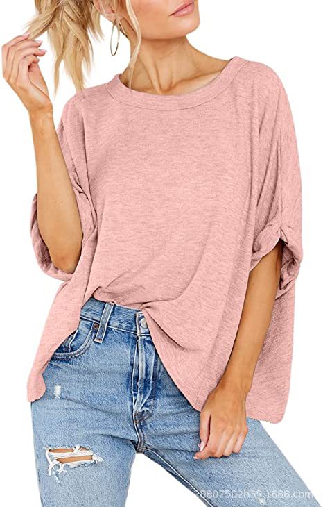 Damen lässiges Oversized T-Shirt EB
