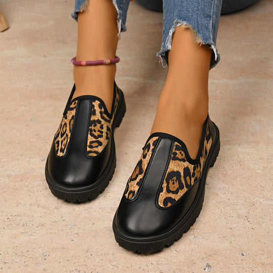 Damen Slip-On Sneaker mit tierischem Muster EB