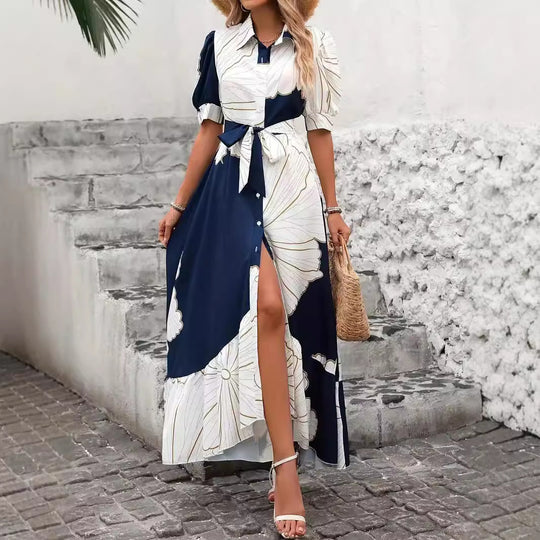 Damen Maxikleid mit floralem Design EB