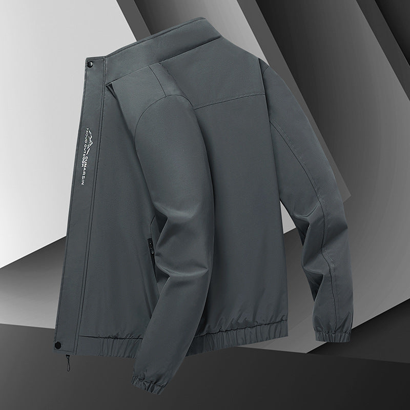 Herren leichter urbaner Softshell-Blouson mit winddichter Membran und verdecktem Reißverschluss EB