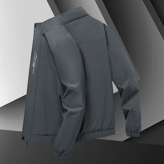 Herren leichter urbaner Softshell-Blouson mit winddichter Membran und verdecktem Reißverschluss EB