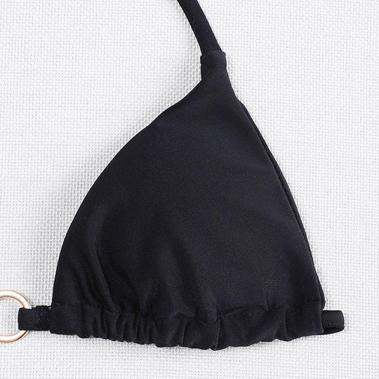 Damen Triangel-Bikini mit eleganter Ringverzierung EB