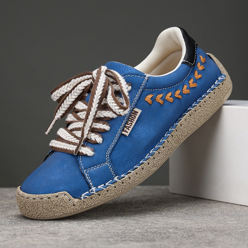 Damen Modische und bequeme Sneakers mit dekorativer Schnürung EB