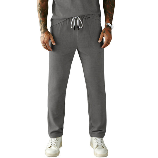 Herren Slim-Fit Jogginghose mit Kordelzug, elastischem Bund und seitlichen Eingrifftaschen EB