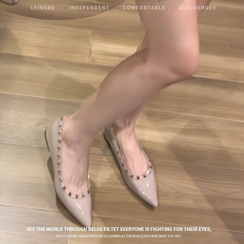 Damen Ballerinas mit dekorativem Riemen und komfortabler Innensohle EB