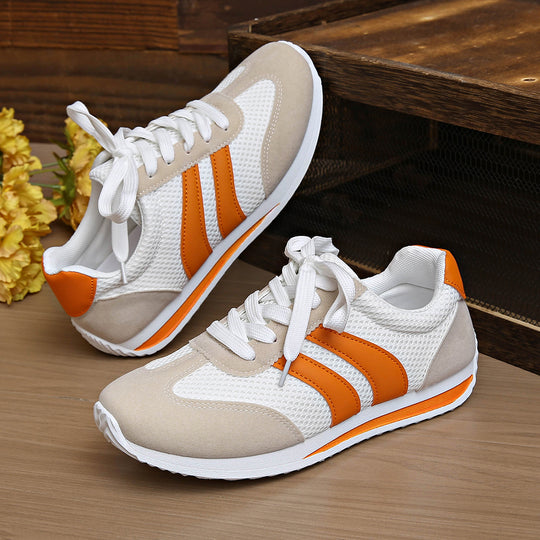 Damen sportliche Sneaker mit atmungsaktiven Mesh-Einsätzen EB