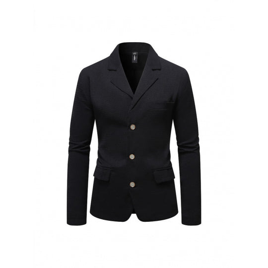 Herren eleganter Blazer mit strukturiertem Design und praktischen Taschen EB