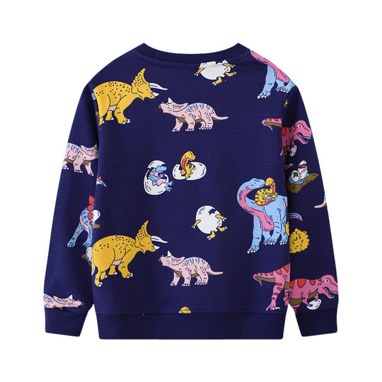 Jungen Sweatshirt mit buntem Dinosauriermuster EB