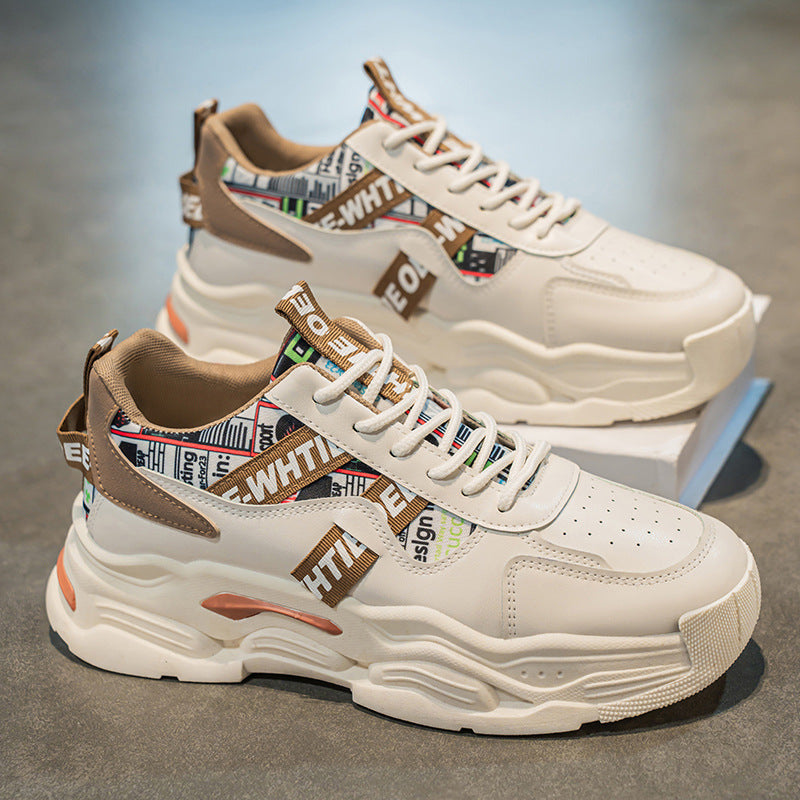 Damen Trendy Chunky Sneakers mit modischem Grafikdesign EB