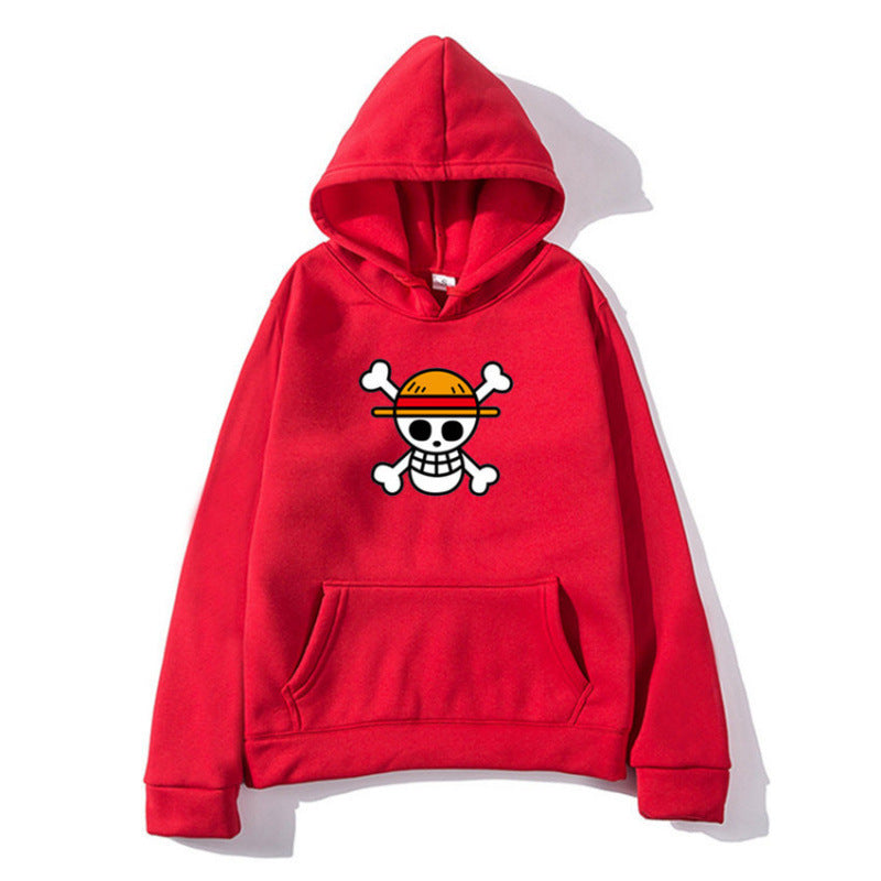Damen Kapuzenpullover mit kreativem Piratenmotiv und bequemer Passform EB
