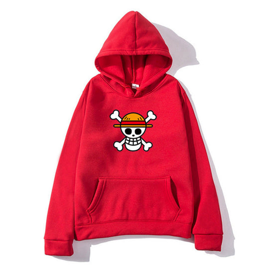 Damen Kapuzenpullover mit kreativem Piratenmotiv und bequemer Passform EB