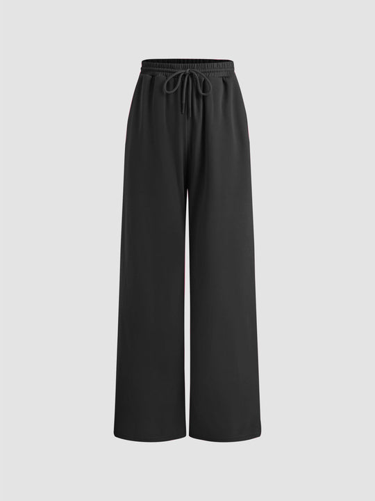 Damen weite Jersey-Hose mit elastischem Bund und Kordelzug EB