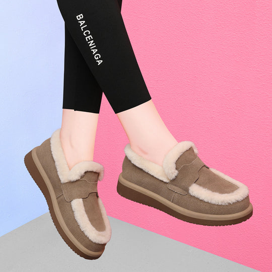 Damen warme Hausschuhe mit weichem Futter EB