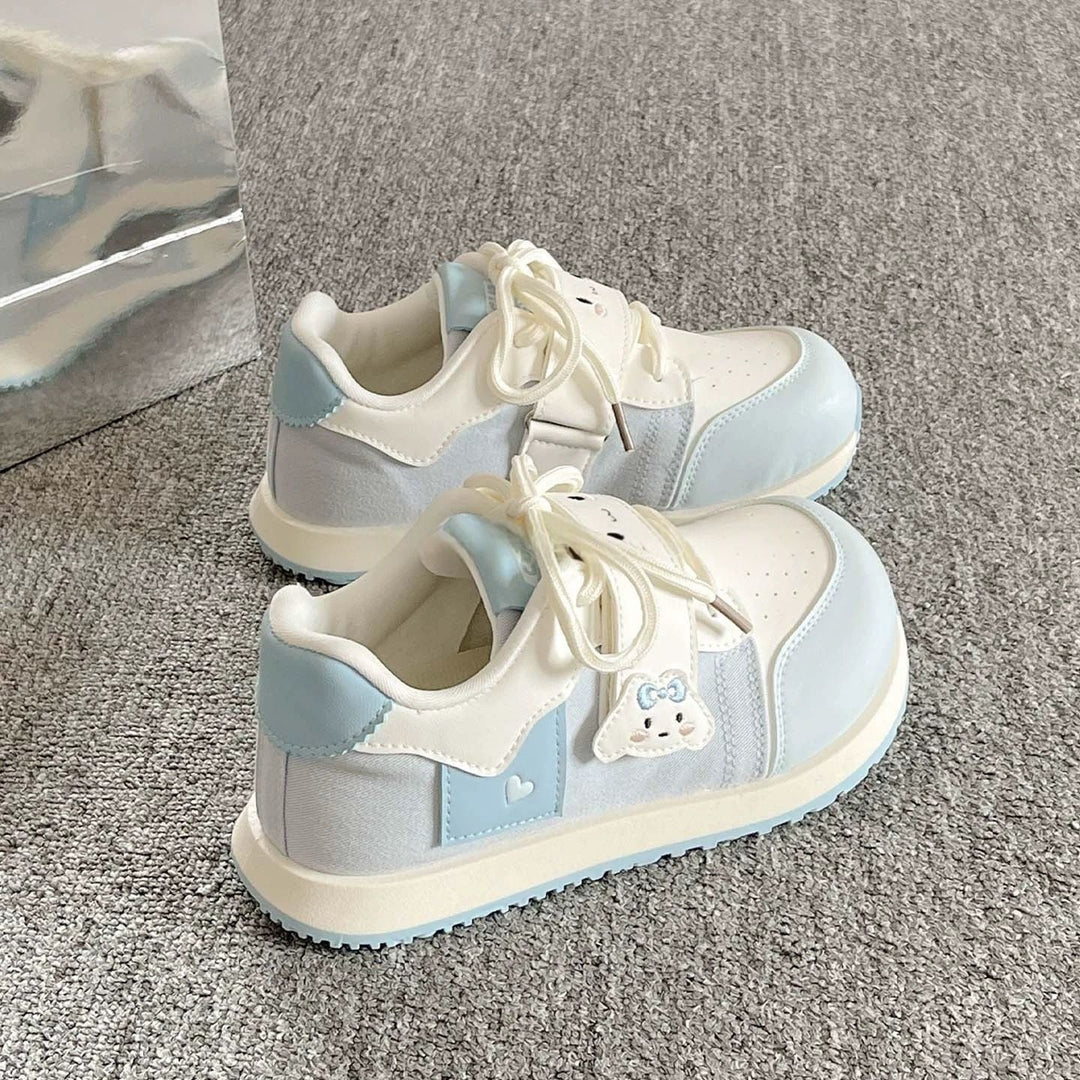 Damen Kindersneaker mit niedlichem Tierdesign und praktischem Klettverschluss EB