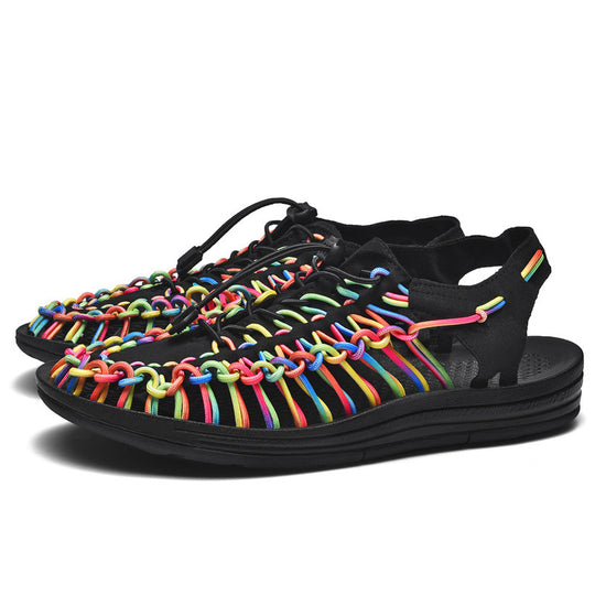 Damen Sportliche Freizeitschuhe mit buntem Schnürsystem EB