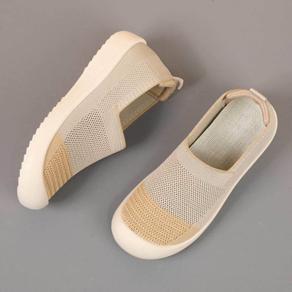 Damen Atmungsaktive Slip-On Sneakers mit gepolsterter Sohle EB