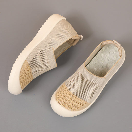 Damen Atmungsaktive Slip-On Sneakers mit gepolsterter Sohle EB