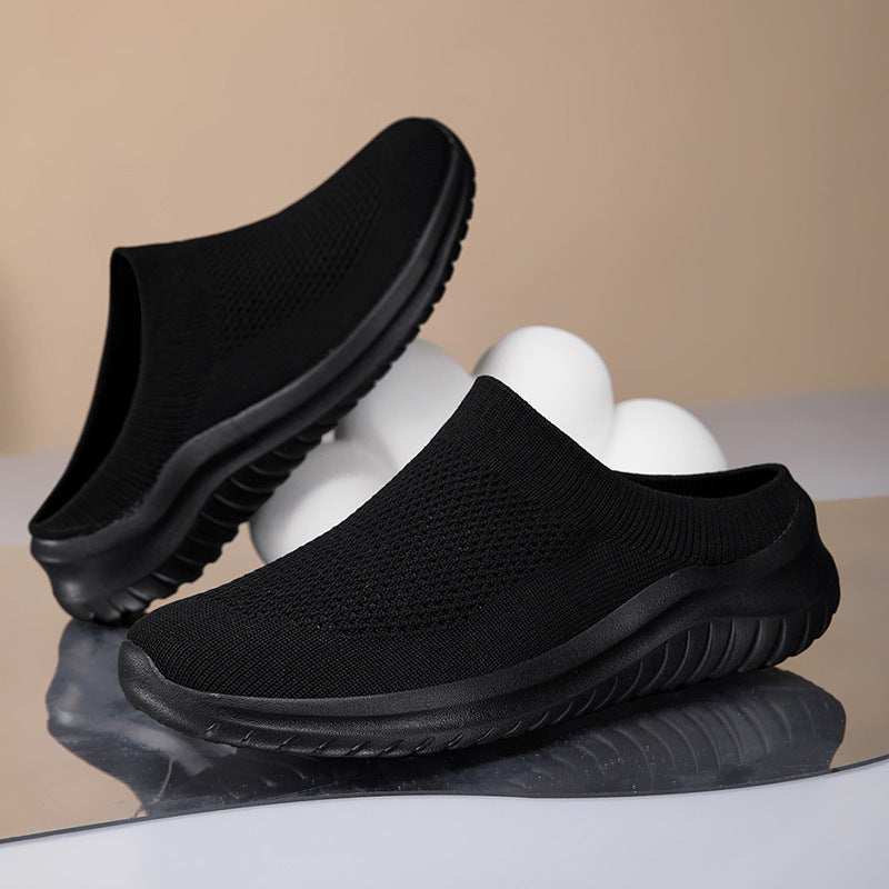 Damen nan Slip-On-Stricktrainer mit sockenhaftem Schaft und ergonomischer Dämpfungssohle EB