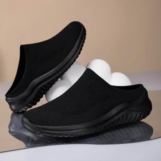 Damen nan Slip-On-Stricktrainer mit sockenhaftem Schaft und ergonomischer Dämpfungssohle EB