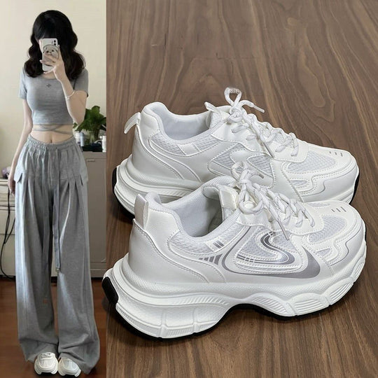 Damen Sportliche Sneakers mit atmungsaktivem Obermaterial und dämpfender Sohle EB
