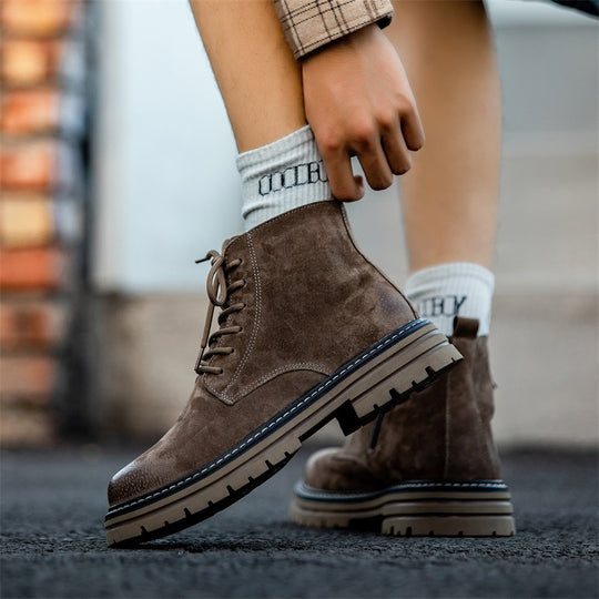 Herren Robuste Schnürstiefel mit gepolsterter Sohle EB