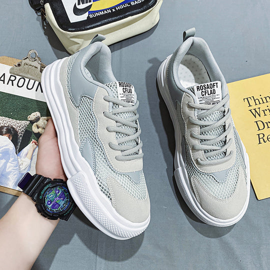 Damen Sneakers mit atmungsaktiven Netzpaneelen und stoßdämpfender Sohle EB