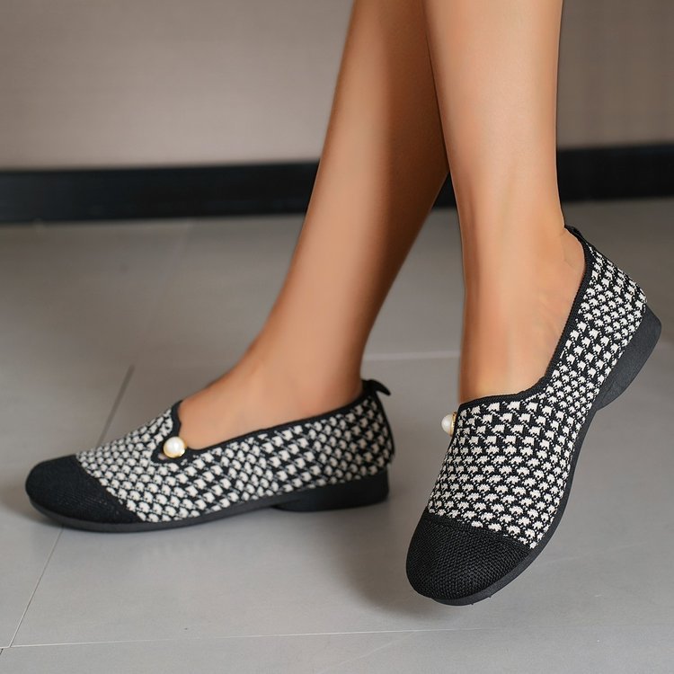 Damen Komfortable Slipper mit modischem Strukturmuster EB