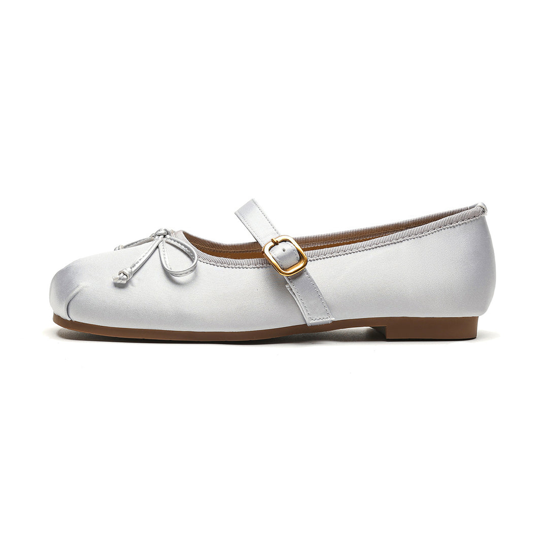 Damen Ballerinas mit modischem Schnallenakzent EB