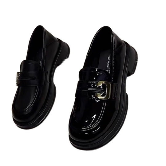 Damen Stilvolle Loafers mit modischem Schnallenverschluss EB