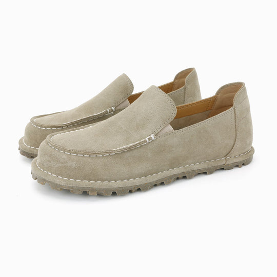 Damen Mokassin-Slipper mit seitlichem Elastikeinsatz und rutschfester Sohle EB