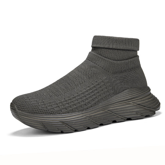 Damen Hohe Stricksneaker mit komfortablem Fußbett und atmungsaktivem Obermaterial EB