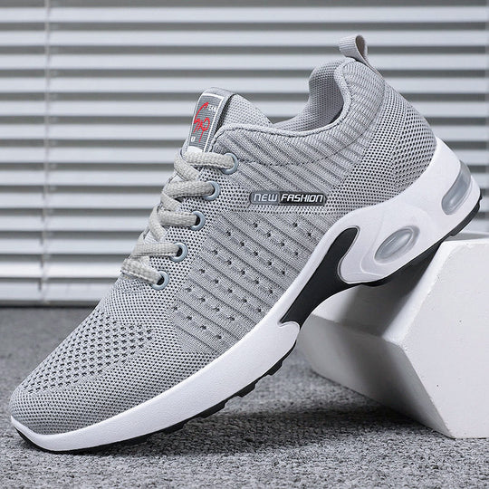 Damen Bequeme Luftpolster-Sneaker mit atmungsaktivem Obermaterial und rutschfester Sohle EB