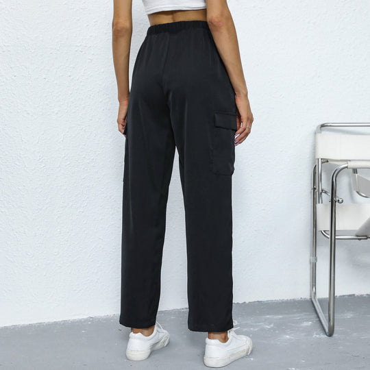 Damen Cargo-Hose mit verstellbarem Bund und praktischen Seitentaschen EB