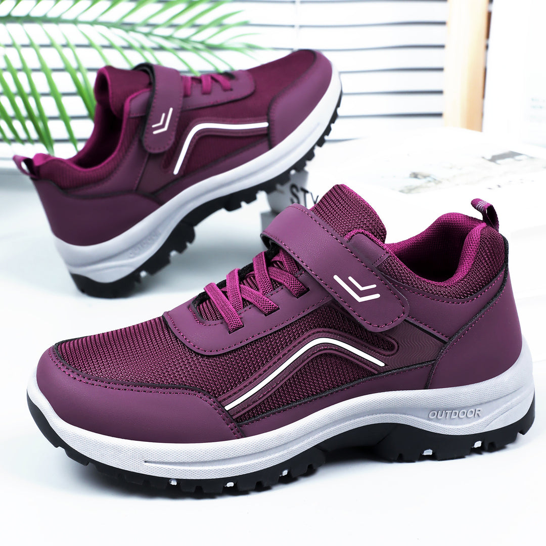 Damen Sportliche Outdoor-Sneaker mit verstellbarem Klettverschluss und rutschfester Sohle EB