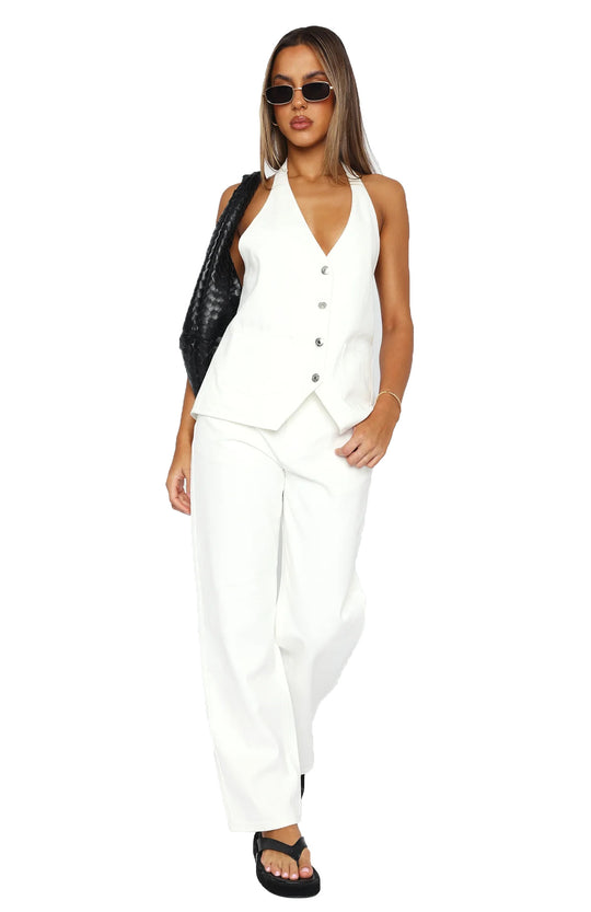 Damen Elegantes und lässiges Zweiteiler-Anzug-Set EB