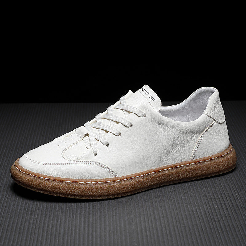 Damen lässige Leder Sneakers EB